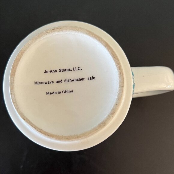 LETTER C Teal Scalloped Mermaid Scales MONOGRAM Initial C Mug ~ Jo-Ann Stores - Picture 9 of 10